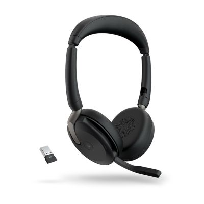 3. Jabra Evolve2 65 Flex MS Stereo USB-A Over-Ear Headphones