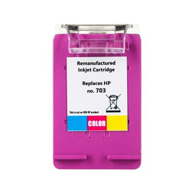 Superbulk Ink for HP B-H703C Printer (Replaces HP 703 CD888) Standard Tri-Color