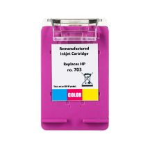 Superbulk Ink for HP B-H703C Printer (Replaces HP 703 CD888) Standard Tri-Color