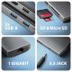 3. AXAGON HMC-8HLSA Multiport Hub USB-C 3.2 Gen 1, 3x USB-A + 4K/60Hz HDMI + SD/microSD, Gigabit LAN, Audio, PD 100W - Silver