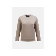 Peak Performance W Original Small Logo Crew Beige Sweatshirt