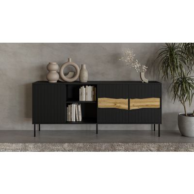 6. INSERTO 3D1W chest of drawers 190x40x80 black + LED