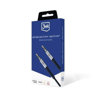 6. 3mk AUX minijack 3.5 mm cable / AUX minijack 3.5 mm