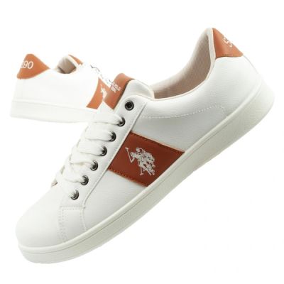 US Polo Assn. shoes sneakers men's fashionable white comfortable
