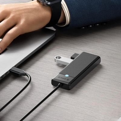 5. Orico PAPW4A-C3 USB Hub 4-port 4x USB-A 3.0 0.15 m - black