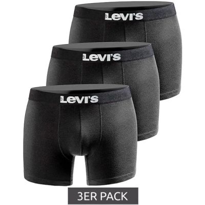 4. Levi's Boxers 3-Pack Men's Boxer Briefs Black Cotton
