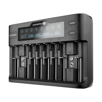 EVERACTIVE CHARGER FOR LI-ION AND NI-MH CYLINDRICAL BATTERIES UC800