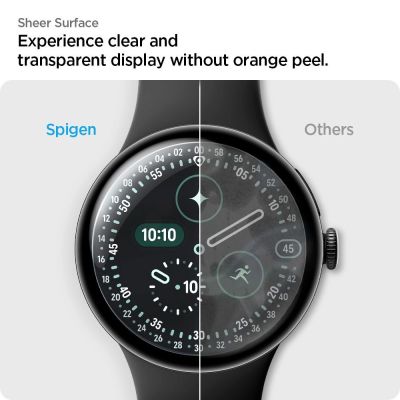 9. Spigen Elite Shield EZ Fit 2-Pack hydrogel foil for Google Pixel Watch 41 mm