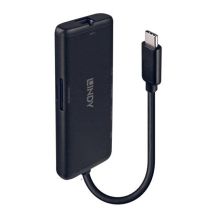 Lindy 43358 Docking Station Wired USB 3.2 Gen 1 (3.1 Gen 1) Type-C Black