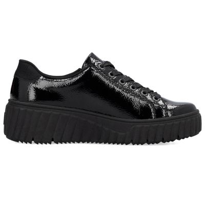 31. Rieker W N2501-00 black wedge shoes