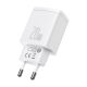 4. Baseus Compact fast charger USB / USB Type C 20W 3A Power Delivery Quick Charge 3.0 white (CCXJ-B02)