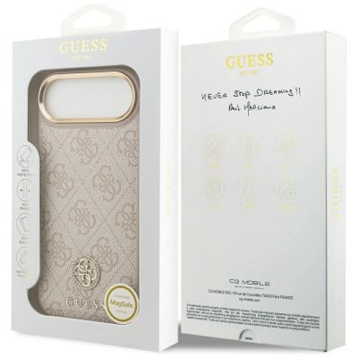 8. Guess 4G Strass Logo MagSafe Case for iPhone Air - Pink