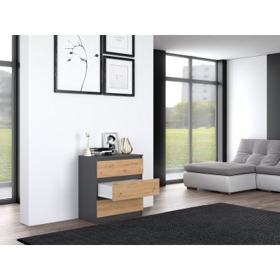 3. Chest of drawers M3 70x40xH77 anthracite/artisan