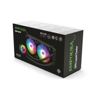 8. INCA ISS-02XN CPU Liquid Cooler 2 x 120mm PWM Fan