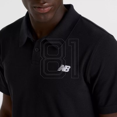 10. New Balance Cotton Pique Polo Shirt M MT51519BK