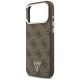 6. Guess 4G Triangle Logo MagSafe Case for iPhone 18 Pro Max / 17 Pro Max - Brown & Silver
