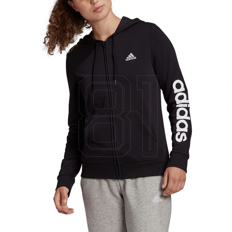 2. Adidas Essentials Linear Ful zipp Hoodie W GL0791