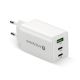 EVERACTIVE GAN WALL CHARGER 1 X USB, 2 X USB-C QUICK CHARGE 4+ 65W WHITE SC-655Q