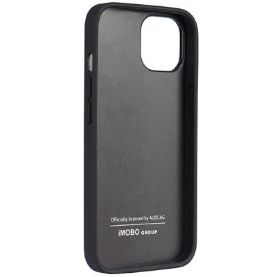5. Audi Synthetic Leather iPhone 14 6.1" black/black hardcase AU-TPUPPCIP14-TT/D1-BK