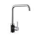 PYRAMIS SILVIO DUO kitchen faucet 090929538 black chrome granite (black speckled)