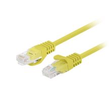 PATCHCORD CAT.6 UTP 0.25M YELLOW FLUKE PASSED LANBERG 10-PACK