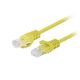 PATCHCORD CAT.6 UTP 0.25M YELLOW FLUKE PASSED LANBERG 10-PACK