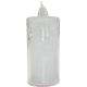 5. DECORATIVE CANDLE 3 PCS TRANSPARENT WARM WHITE 1 LED