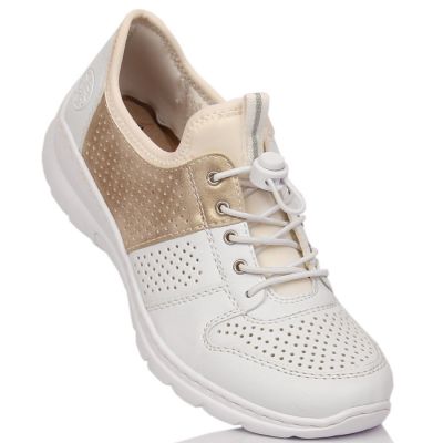 24. Comfortable Rieker W L3254-80 white shoes