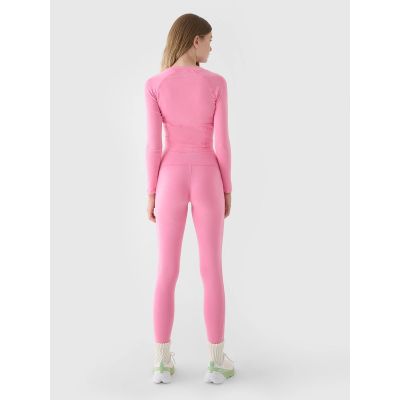 5. Women's knitted leggings 4F 4FRAW24TTIGF250-54S