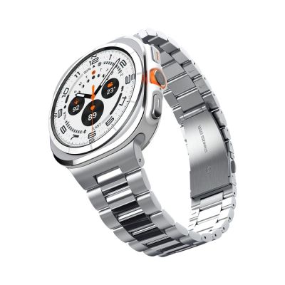 8. Spigen Modern Fit Band Bracelet for Samsung Galaxy Watch Ultra 47mm - Silver