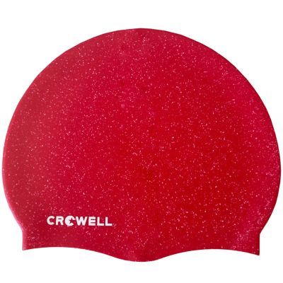 9. Crowell Recycling Pearl Silicone Swimming Cap Red Color 9