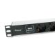 4. Equip 333315 PDU Power Distribution Unit 7 x Network Sockets 1U Black, Silver
