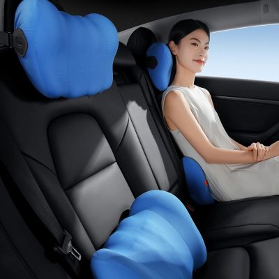 9. Baseus ComfortRide car lumbar pillow - blue