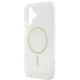 6. Guess IML Glitter Circle MagSafe iPhone 16 Case - Clear