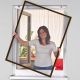 53. MOSQUITO NET WINDOW ALU 100X120 BROWN PLUS