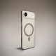 8. Puro Lite Mag TPU+PC Case Compatible with MagSafe for iPhone 17 Air - Transparent with Brown Ring