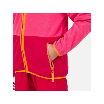 4. Rossignol Jr Strawpile Fleece Fz Pink Sweatshirt