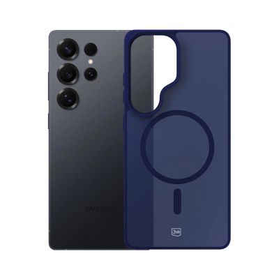 9. 3mk Smoke MagCase for Samsung Galaxy S25 Ultra - Blue-Translucent