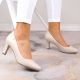 2. Sergio Leone W SK39AA high-heeled pumps, light gray