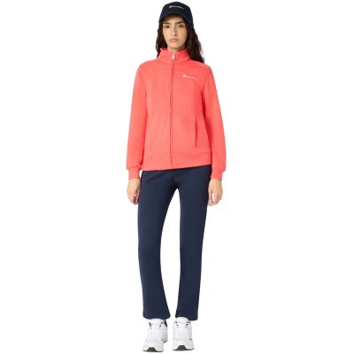 12. Champion Full Zip Suit Women's Tracksuit Orange and Navy Blue 118289 RS073