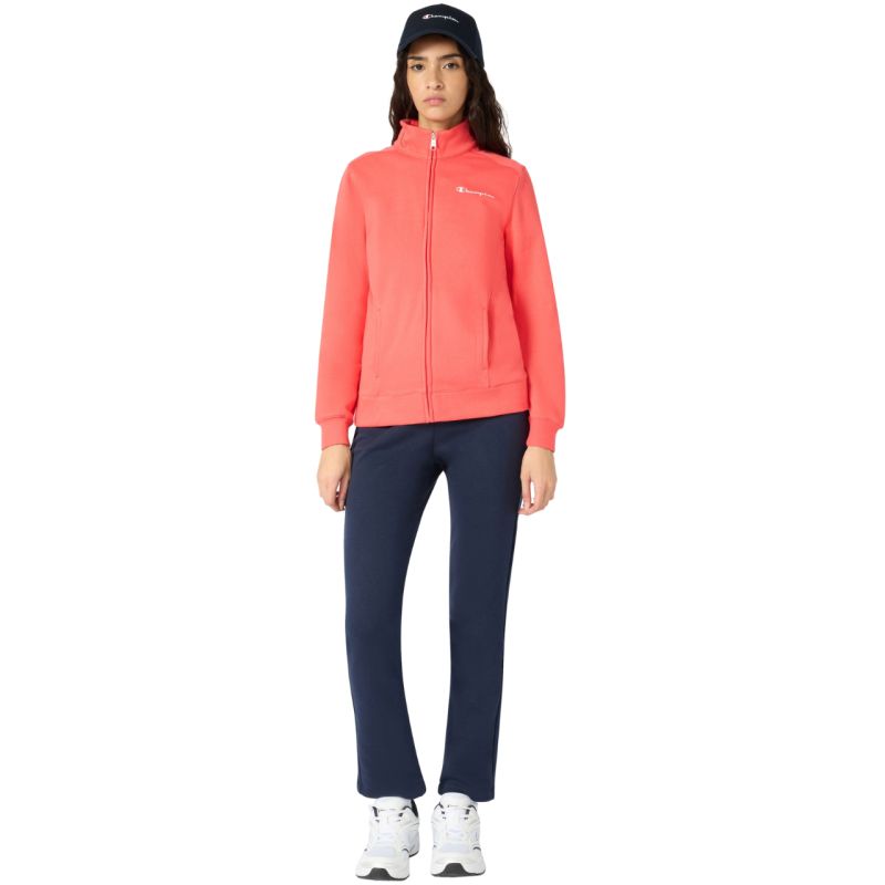 12. Champion Full Zip Suit Women's Tracksuit Orange and Navy Blue 118289 RS073