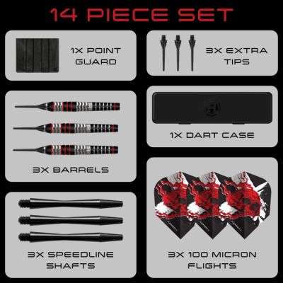 4. Harrows HEAVY METAL softip darts