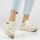8. Women's leather shoes, sneakers, beige, Filippo DP7769