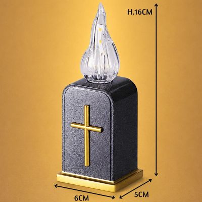 3. BATTERY-OPERATED LED CANDLE WITH TIMER LANTERN INSERT 16CM
