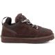 2. Women’s leather ankle boots, warm-lined shoes in chocolate brown Vinceza 102670