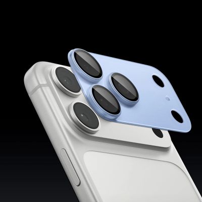 11. Spigen Optik Pro XL GLAS.TR EZ FIT Tempered Glass Camera Screen Protector for iPhone 18 Pro - Light Blue
