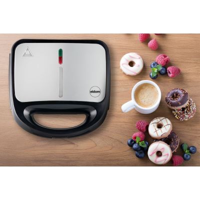 20. ELDOM MULTIFUNCTIONAL SANDWICH MAKER 5 IN 1 ST250 850W INTERCHANGEABLE PLATES: SANDWICH, GRILL, WAFFLES, NUTS, MINI DONUTS