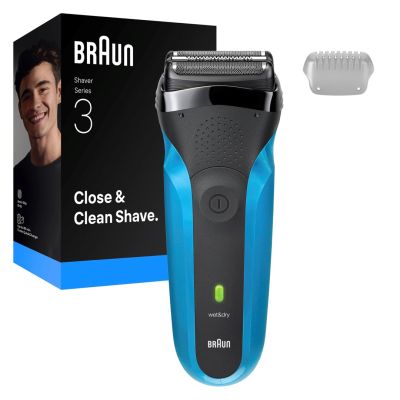7. Braun Series 3 310s Foil Shaver Trimmer Black, Blue