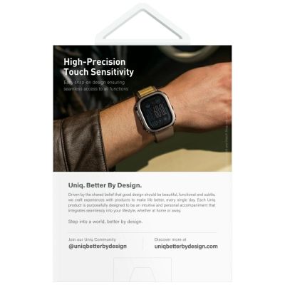 6. Uniq Voute Tempered Glass Case for Apple Watch Ultra 49mm - Black