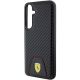 6. Ferrari Carbon Stitched Bottom case for Samsung Galaxy S24+ - black